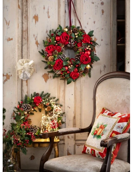 Henriette - Deluxe Garland - Red Roses