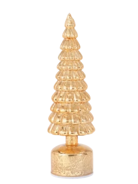 Henriette - Decorazione Albero Rotante con Luci - Oro
