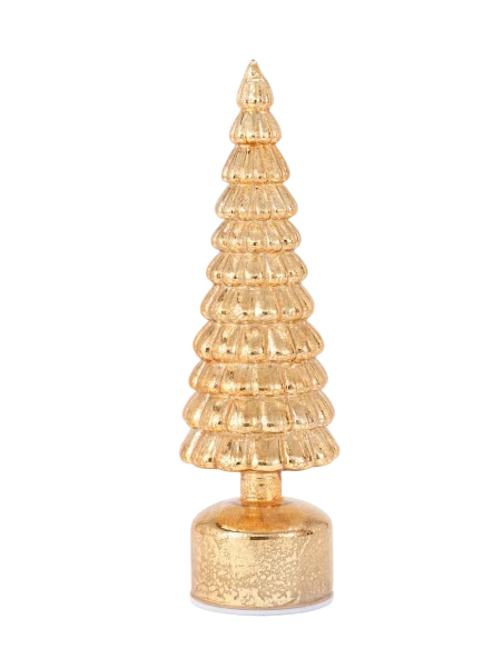 Henriette - Rotating Tree Decoration with Lights - Gold