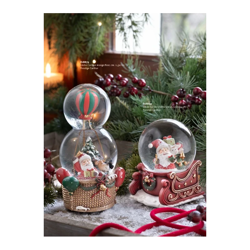 Henriette - Hot Air Balloon Globe Music Box