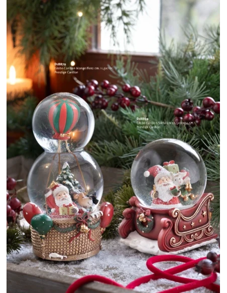 Henriette - Hot Air Balloon Globe Music Box