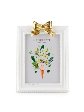 Henriette - Ostuni Bow Frame - White / Gold