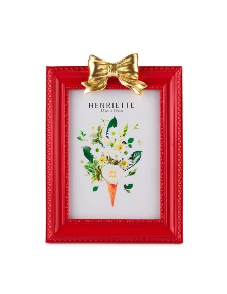Henriette - Cornice Bow Ostuni - Rosso / Oro