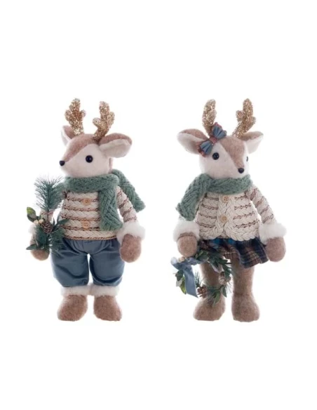 Blanc MariClò - Deer Decoration - H 44 cm