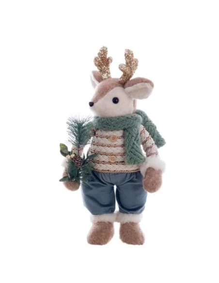 Blanc MariClò - Decoro Cervo - H 44 cm