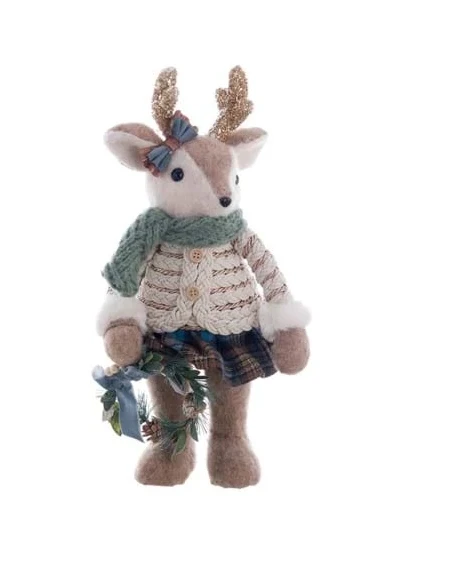 Blanc MariClò - Decoro Cervo - H 44 cm