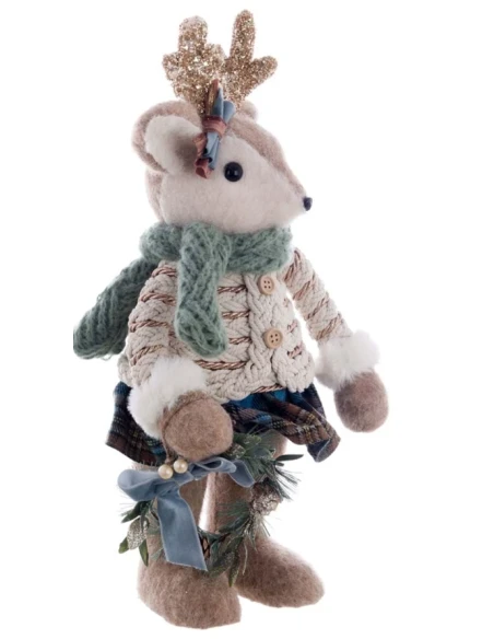 Blanc MariClò - Decoro Cervo - H 44 cm