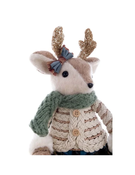 Blanc MariClò - Decoro Cervo - H 44 cm