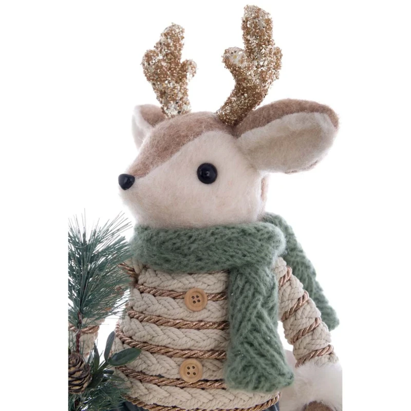 Blanc MariClò - Decoro Cervo - H 44 cm