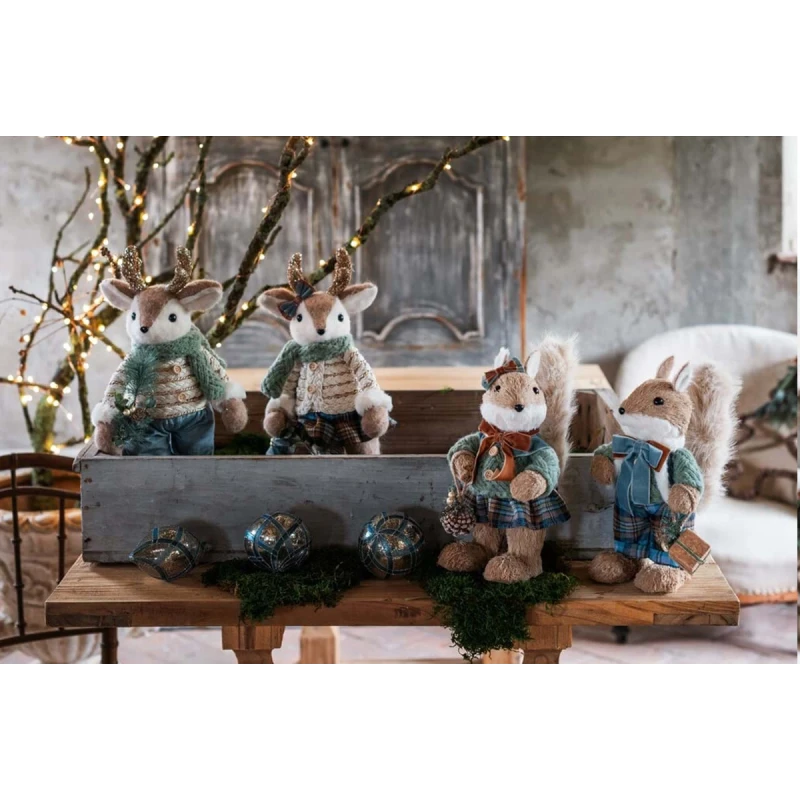 Blanc MariClò - Decoro Cervo - H 44 cm