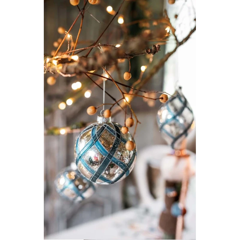 Blanc MariClò - Ornamenta Collection Christmas Ball - Light Blue