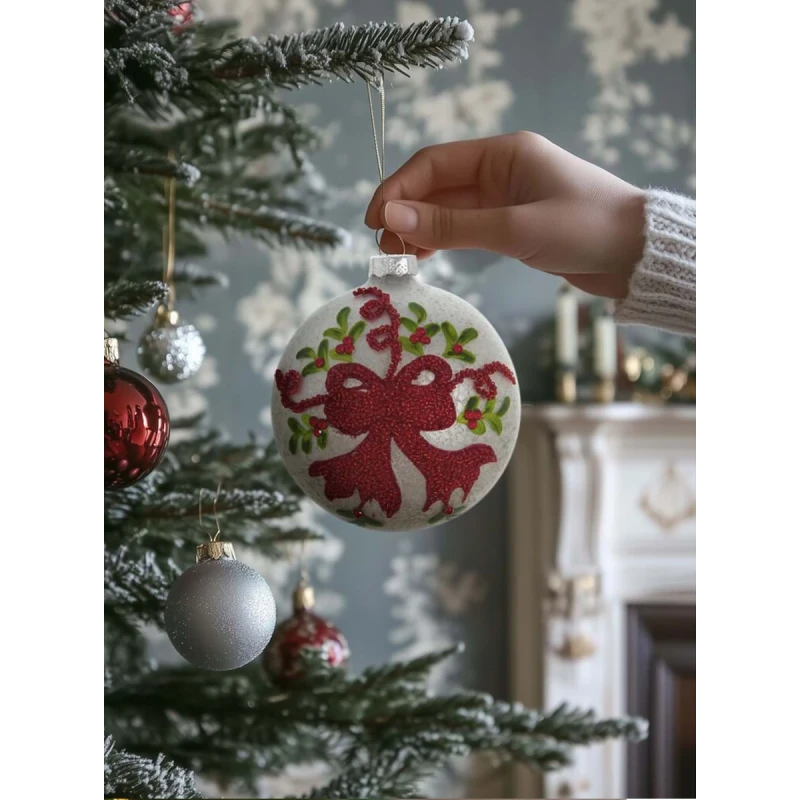 Blanc MariClò - Ornamenta Collection Christmas Ball - Bow