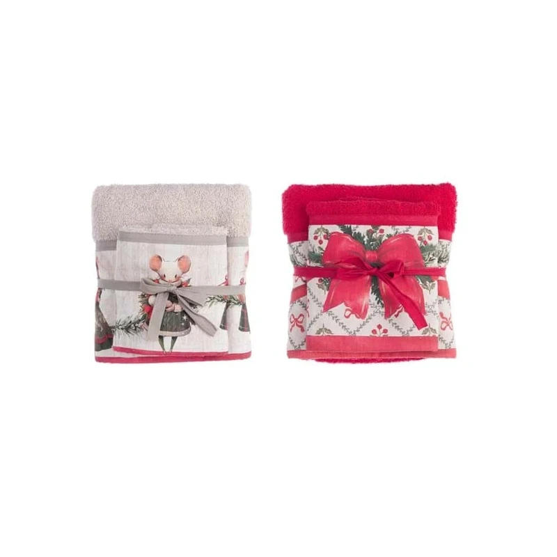 Blanc MariClò - Christmas Fairytale Sponge Pair - Mice