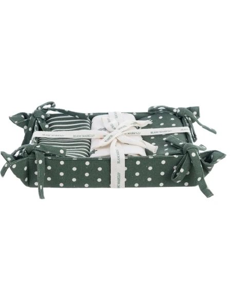 Blanc MariClò - Basket with 3 Tea Towels - Escape to the Woods