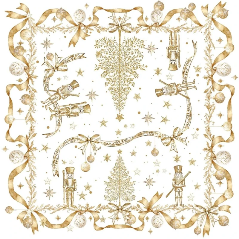 Blanc MariClò - Foulard Porta Panettone- Magia d'Oro