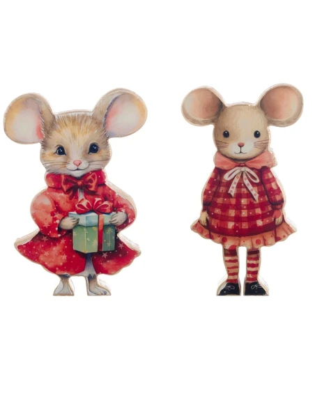 Blanc MariClò - Little Mouse Christmas Tale Decoration - A