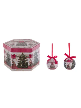 Blanc MariClò - Scatola Esagonale con 14 Decori