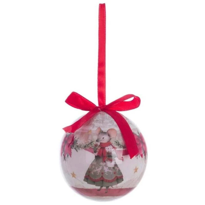 Blanc MariClò - Hexagonal Box with 14 Decorations