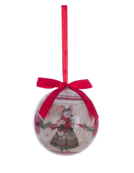 Blanc MariClò - Octagonal Box with 5 Decorations