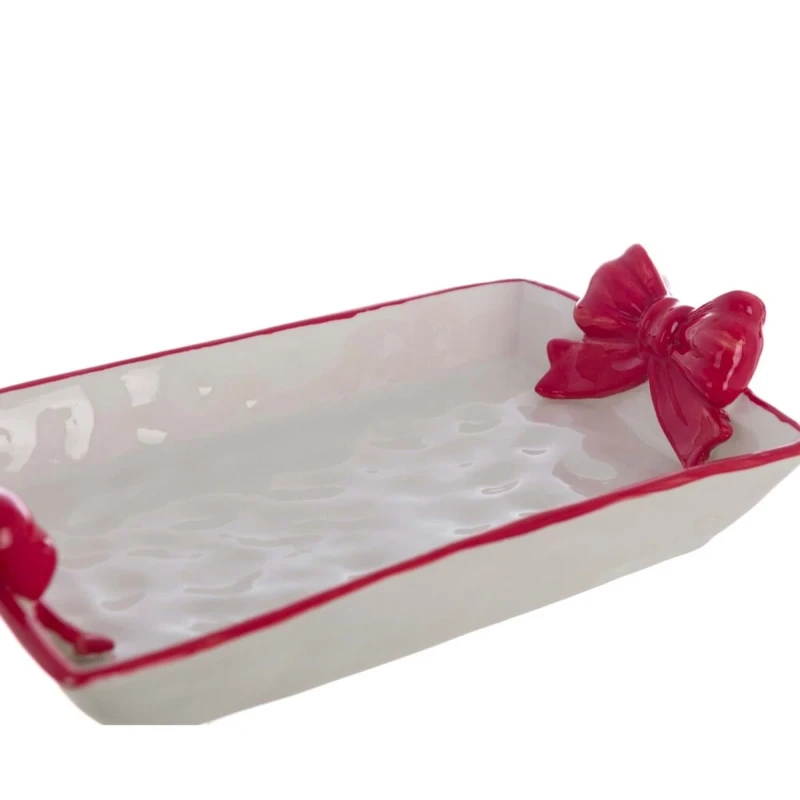 Blanc MariClò - Vassoio con Fiocchi Rossi - Candy Cane