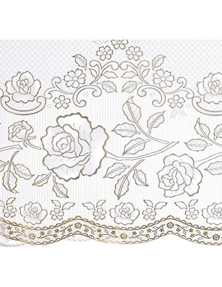 Blanc MariClò - Gold Vinyl Lace Tablecloth - 112 x 112 cm