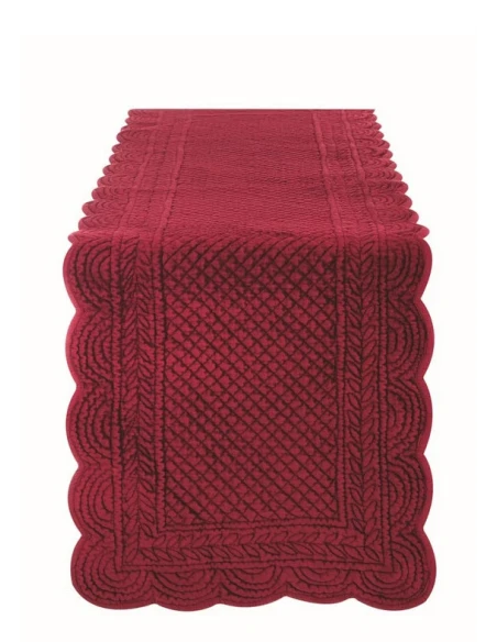 Blanc MariClò - Carmen Red Velvet Runner - 40 x 140 cm