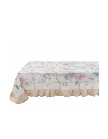 Blanc MariClò - Tablecloth with Gala Floral Twist - 180 x 230 cm