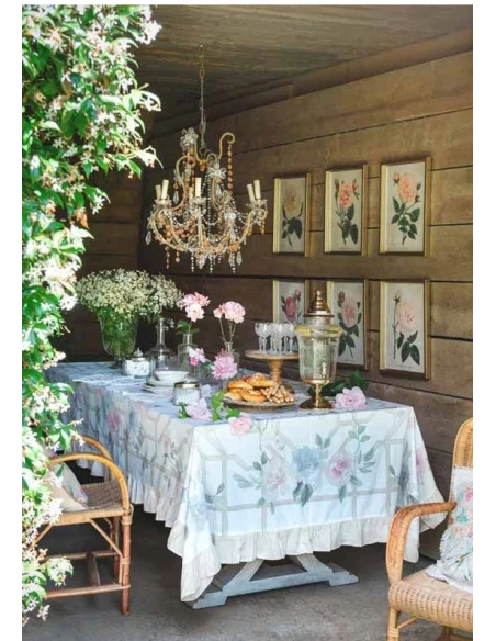 Blanc MariClò - Tablecloth with Gala Floral Twist - 180 x 230 cm