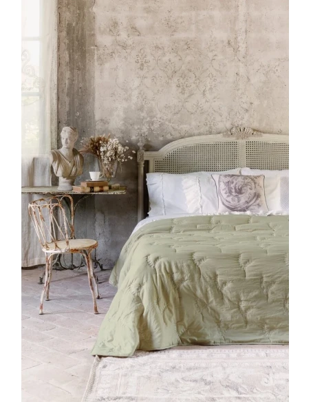 Blanc MariClò - Le Moisson Embroidery Quilt - 260 x 260 cm