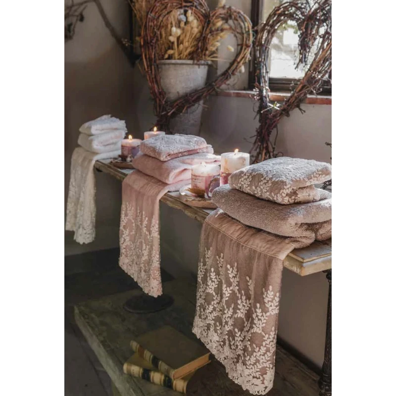 Blanc MariClò - Coppia Spugna Ingres - Azzurro