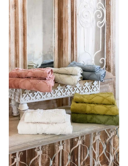 Blanc MariClò - Coppia Spugna Intrecci - Grigio Scuro