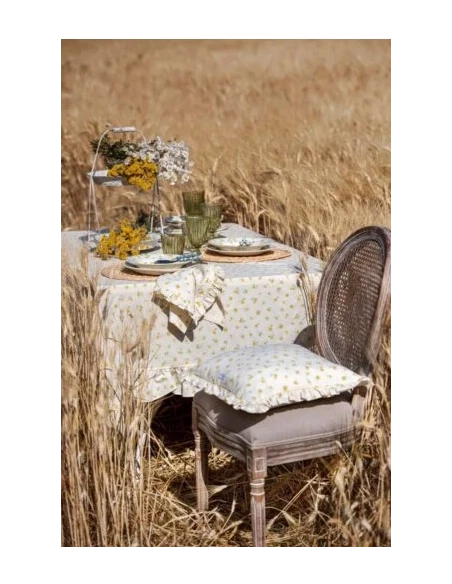 Blanc MariClò - Runner con Gala Floret Collection - Giallo