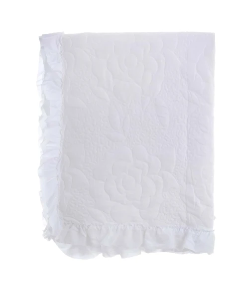 Blanc MariClò - Quilt with Gala Camelia Collection - White