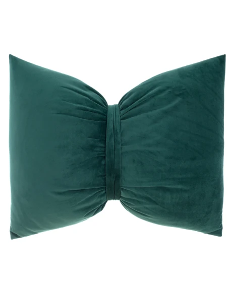 Blanc MariClò - Soft Sleep Bow Pillow - Green Velvet