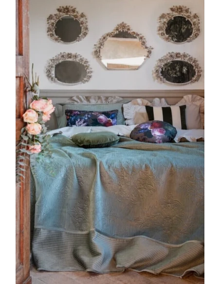 Blanc MariClò - Soft Sleep Pillow - Light Green Velvet