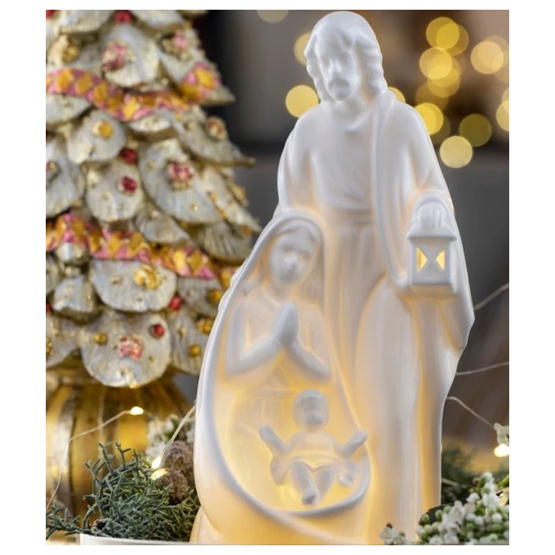 Henriette - Nativity Scene Decoration with Light - White