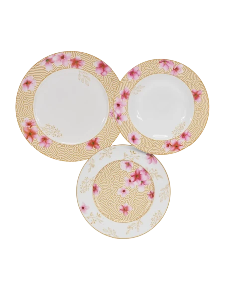 Henriette - Peach Table Service - 18 Pieces