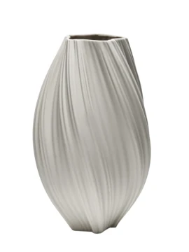 Henriette - White Flows Tourbillon Vase - H 33 cm