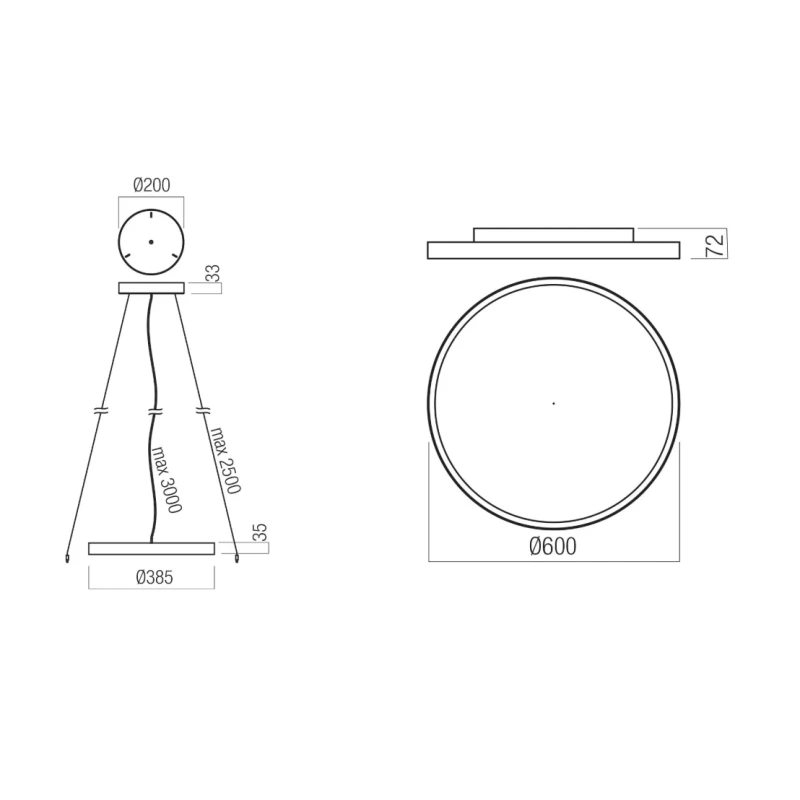 Redo Group - Dama Pendant Lamp - Matt White