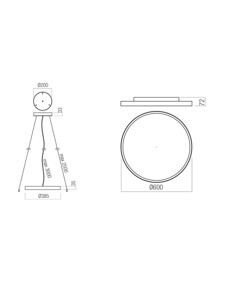 Redo Group - Dama Pendant Lamp - Matt White