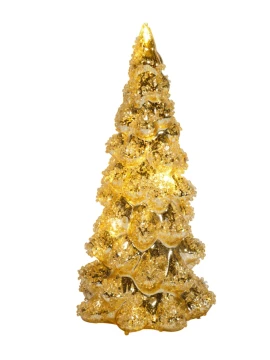 Henriette - Decorazione Albero Dorato con Luce - Ornaments