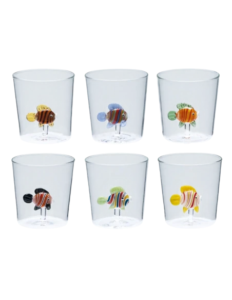 Henriette - Set of 6 Glasses - Rainbowfish