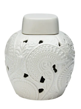 Henriette - Potiche Lotus - Bianco