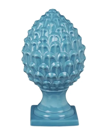 Henriette - Porcelain Pine Cone - Light Blue