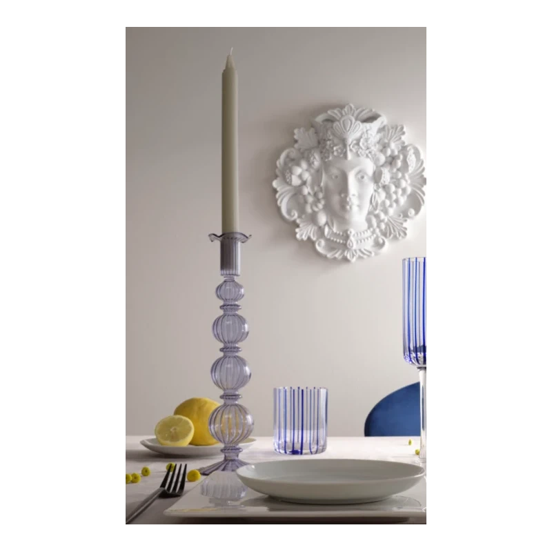 Henriette - Versailles Candlestick - Light Blue