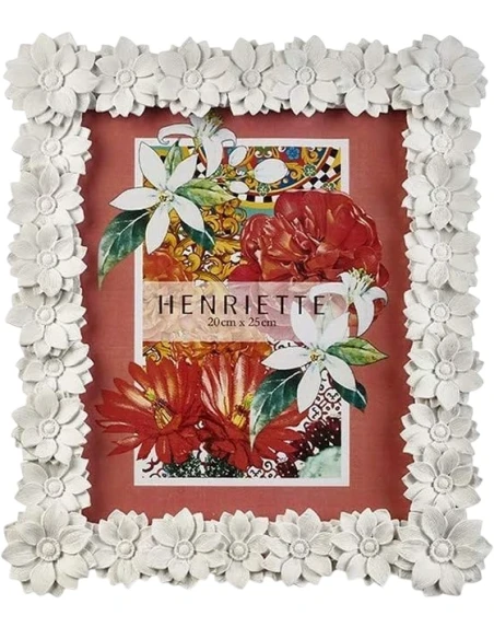 Henriette - Cornice Anemone Bianco - Ostuni