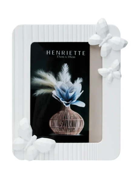 Henriette - White Butterfly Frame - Ostuni