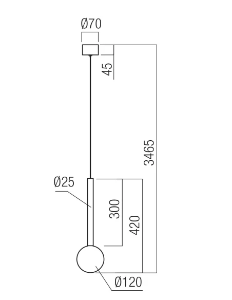 Redo Group - Bolla Single Pendant Lamp - Black