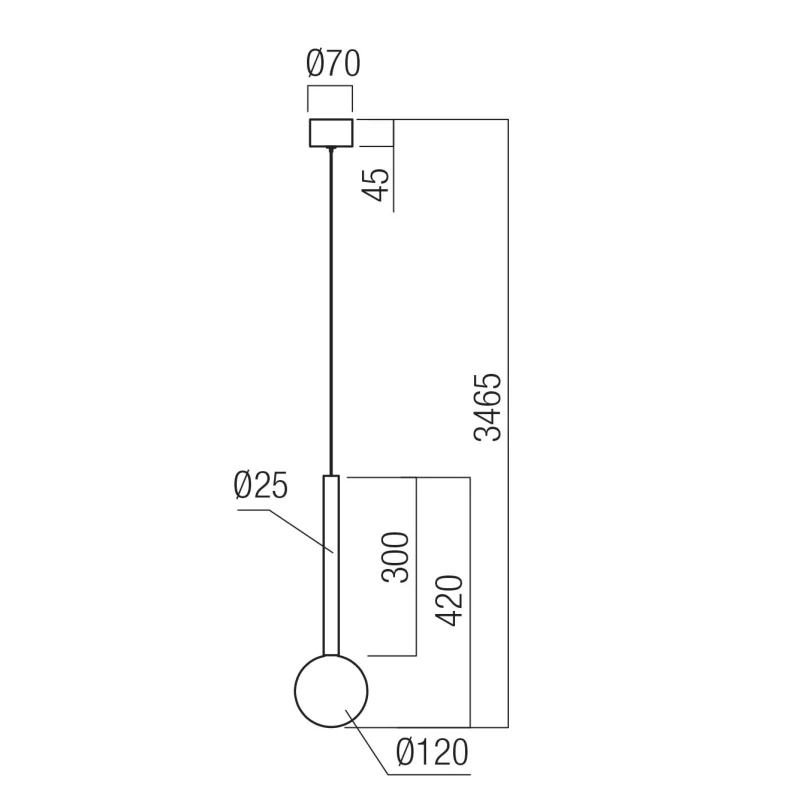 Redo Group - Bolla Single Pendant Lamp - Coffee