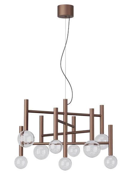 Redo Group - Bolla 9-Light Pendant Lamp - Coffee